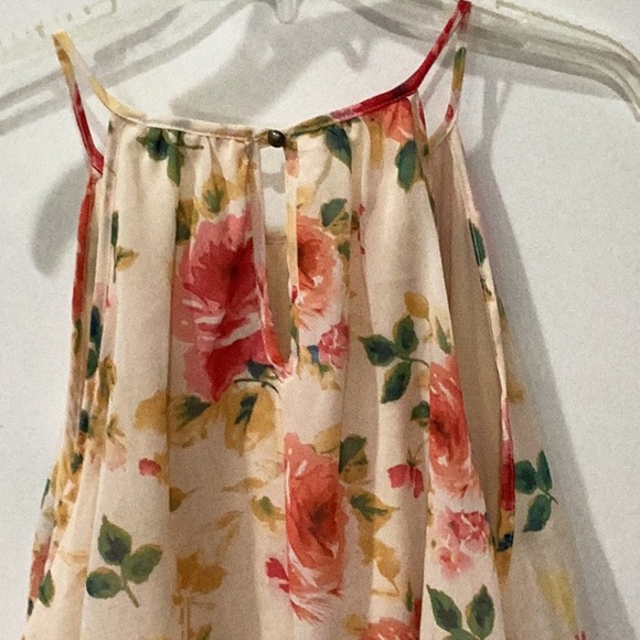 Size 3X Haptics by Holly Harper Plus Peach Floral Dress - Picture 6 of 10